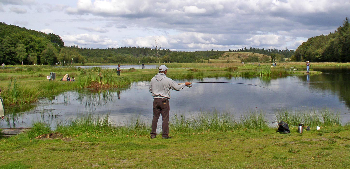 Lystfisker ved Vester Mølle Put & Take