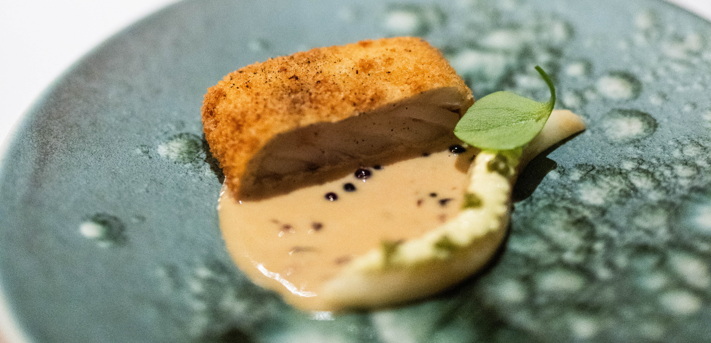 Mad serveret på TreeTop Restaurant på Munkebjerg Hotel i Vejle