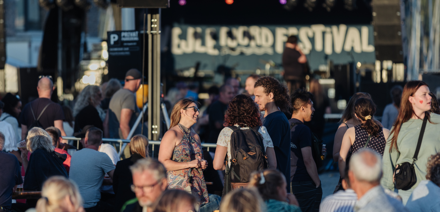 Menschen vor der Bühne beim Vejle Fjordfestival