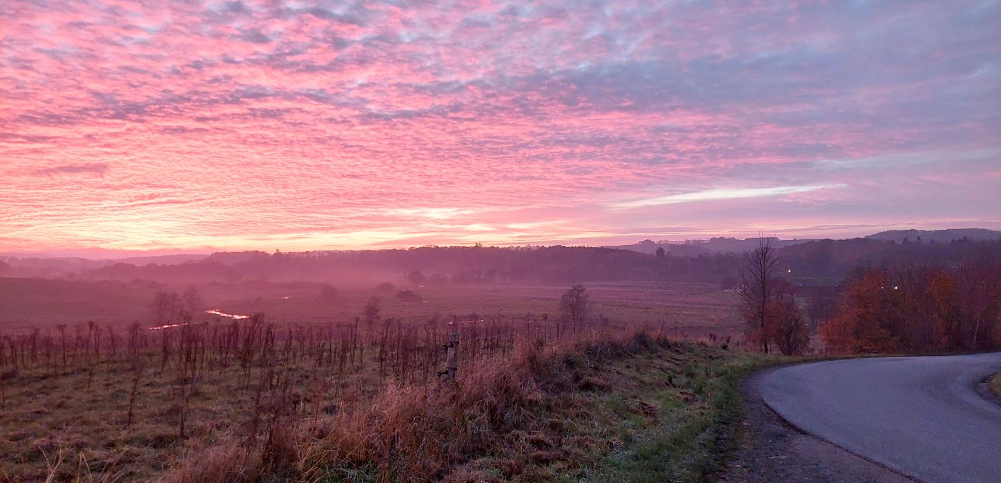The view over Vejle Ådal from Skibetvej at Haraldskær