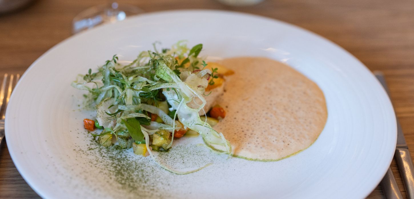 Menu from the restaurant at Haraldskær based on the nature around the hotel