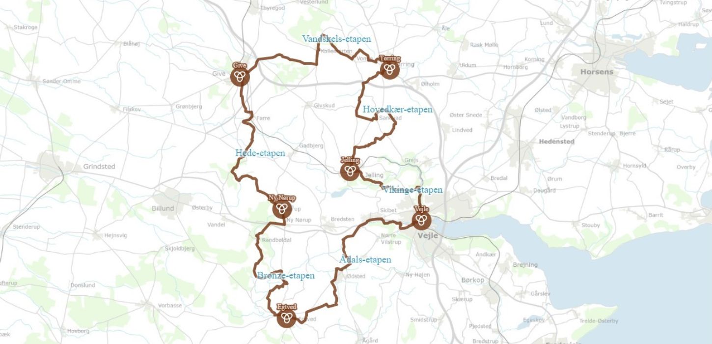 Kort over Rans Togt i Vejle Kommune