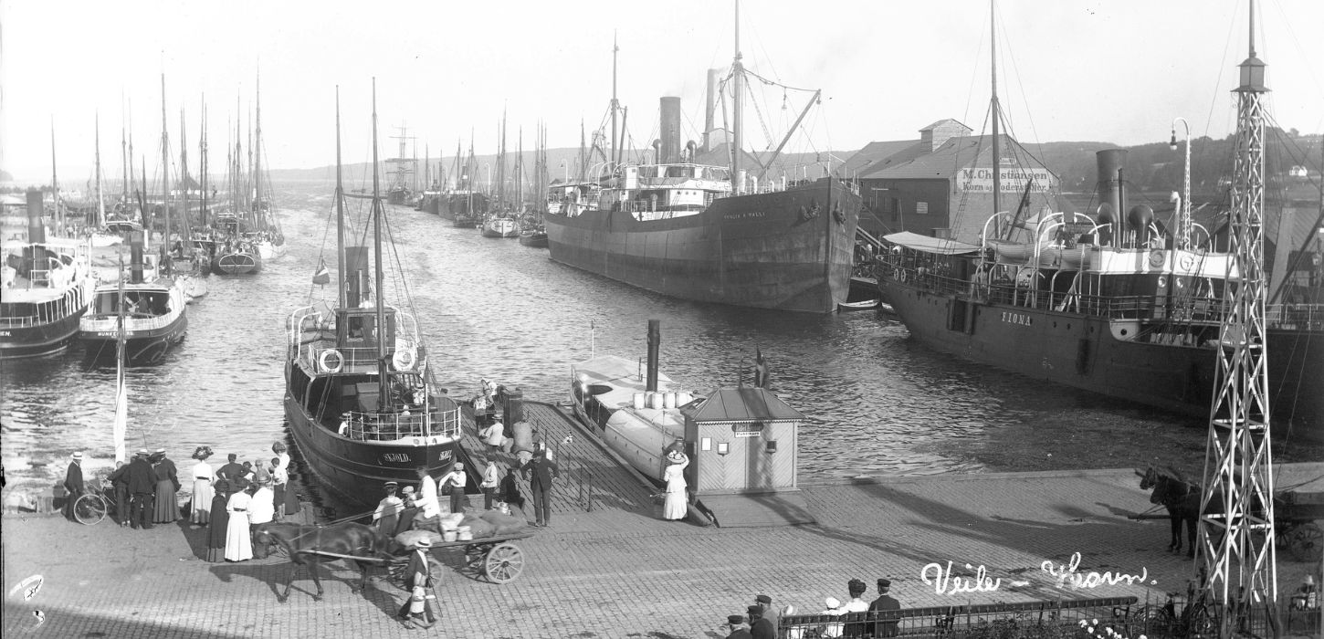 Billede fra Vejle Havn år 1911