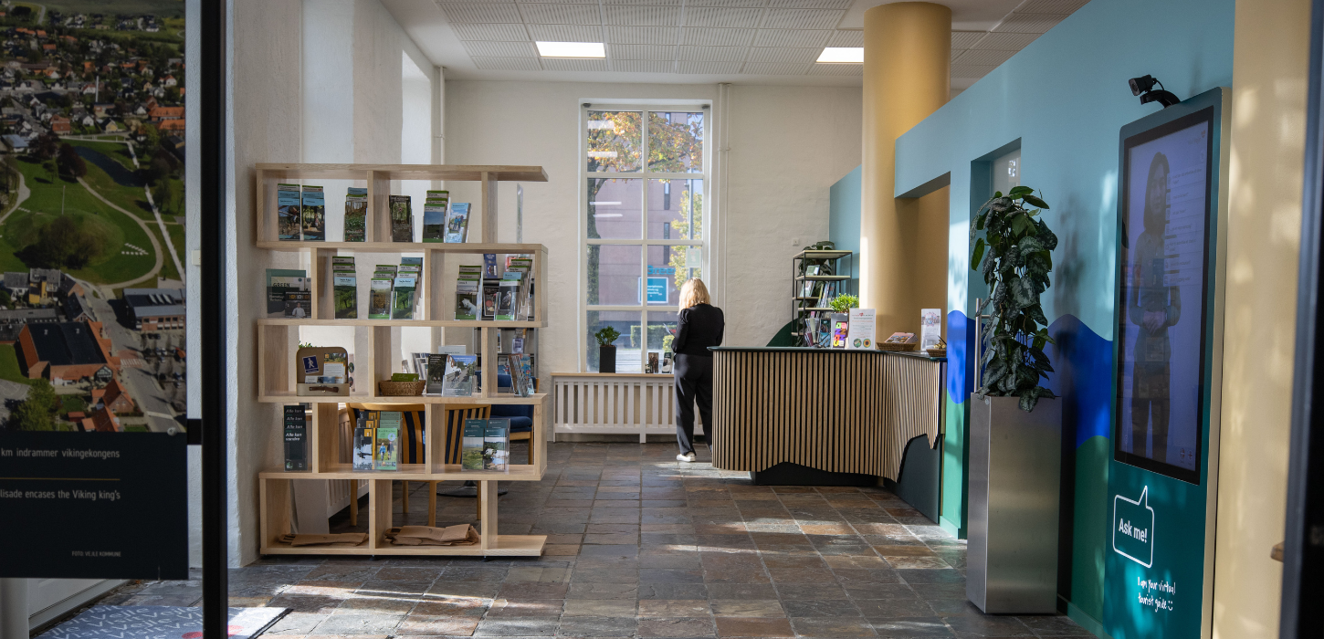 Sonnenlicht in das neue Touristenbüro