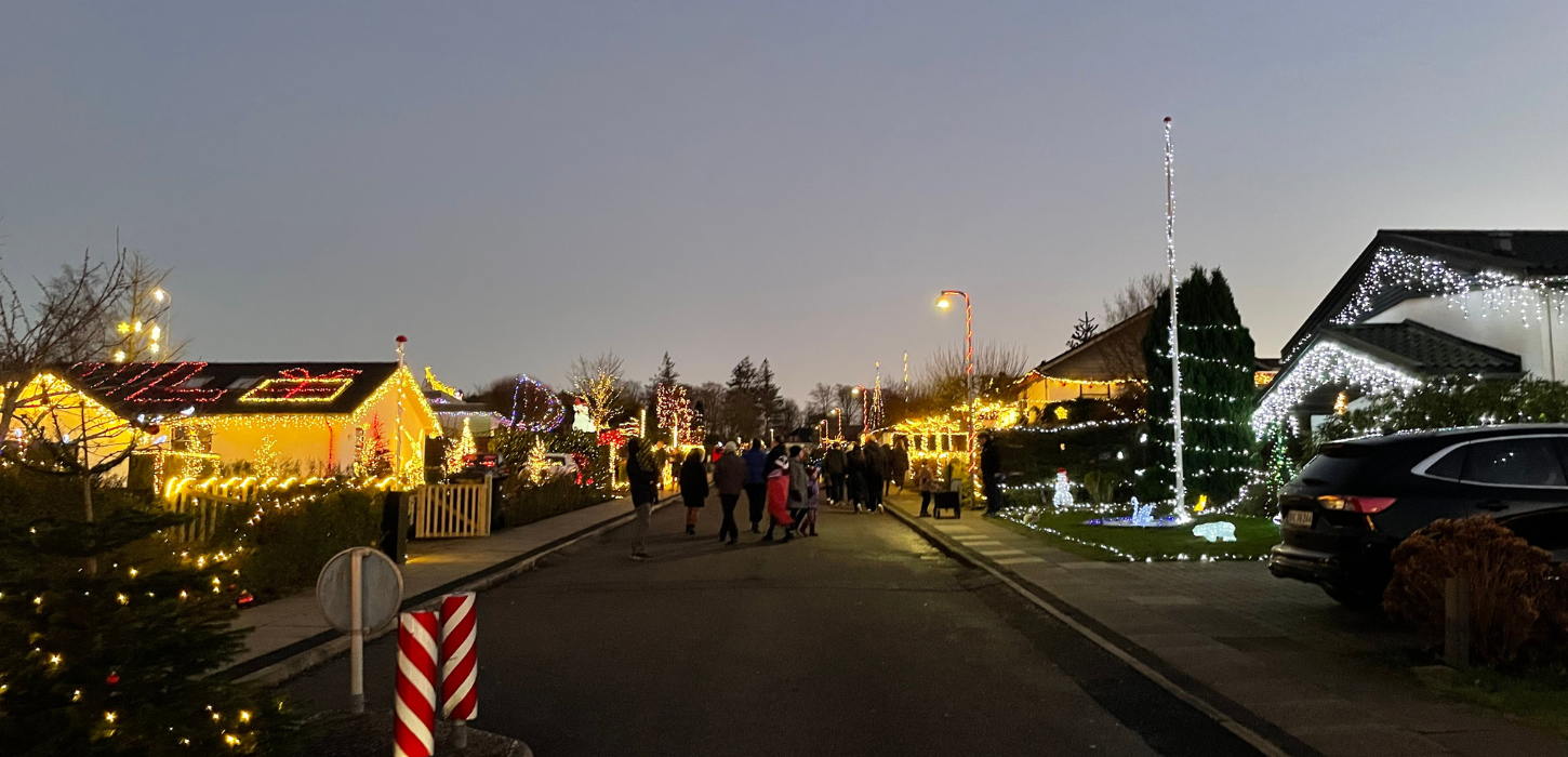 Jueludsmykning på Lundhusvej i Vejle i 2021